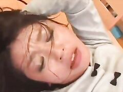 japanese mom was forced to do a rough ass blowjob in a hot rape sex video.